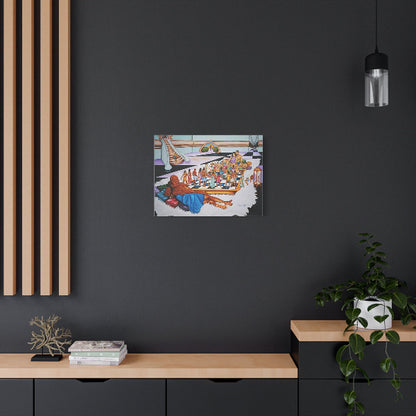 The Hue Man Chess Game: - Written and Audio Explanations Of This Amazing Painting Are Available - A Conversation Starter