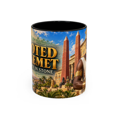 Rooted in Kemet Coffee Mug | A Legacy in Stone | Dollar Bill Symbolism