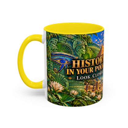 History in Your Pocket Coffee Mug | Dollar Bill Symbolism | Look Closer