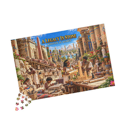 A Legacy in Stone — Rooted in Kemet Jigsaw Puzzle | The Dollar Bill Symbolism Collection | Hotep Creations