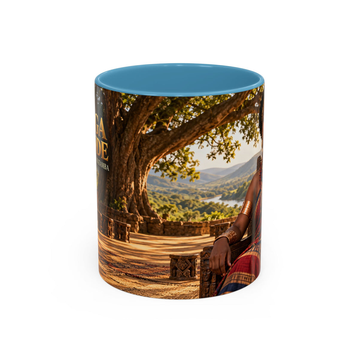 Queen Nzinga Coffee Mug | African Queen Art | Warrior Queens Collection