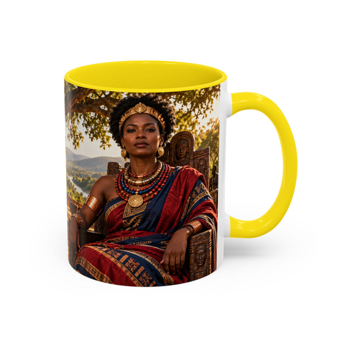 Queen Nzinga Coffee Mug | African Queen Art | Warrior Queens Collection