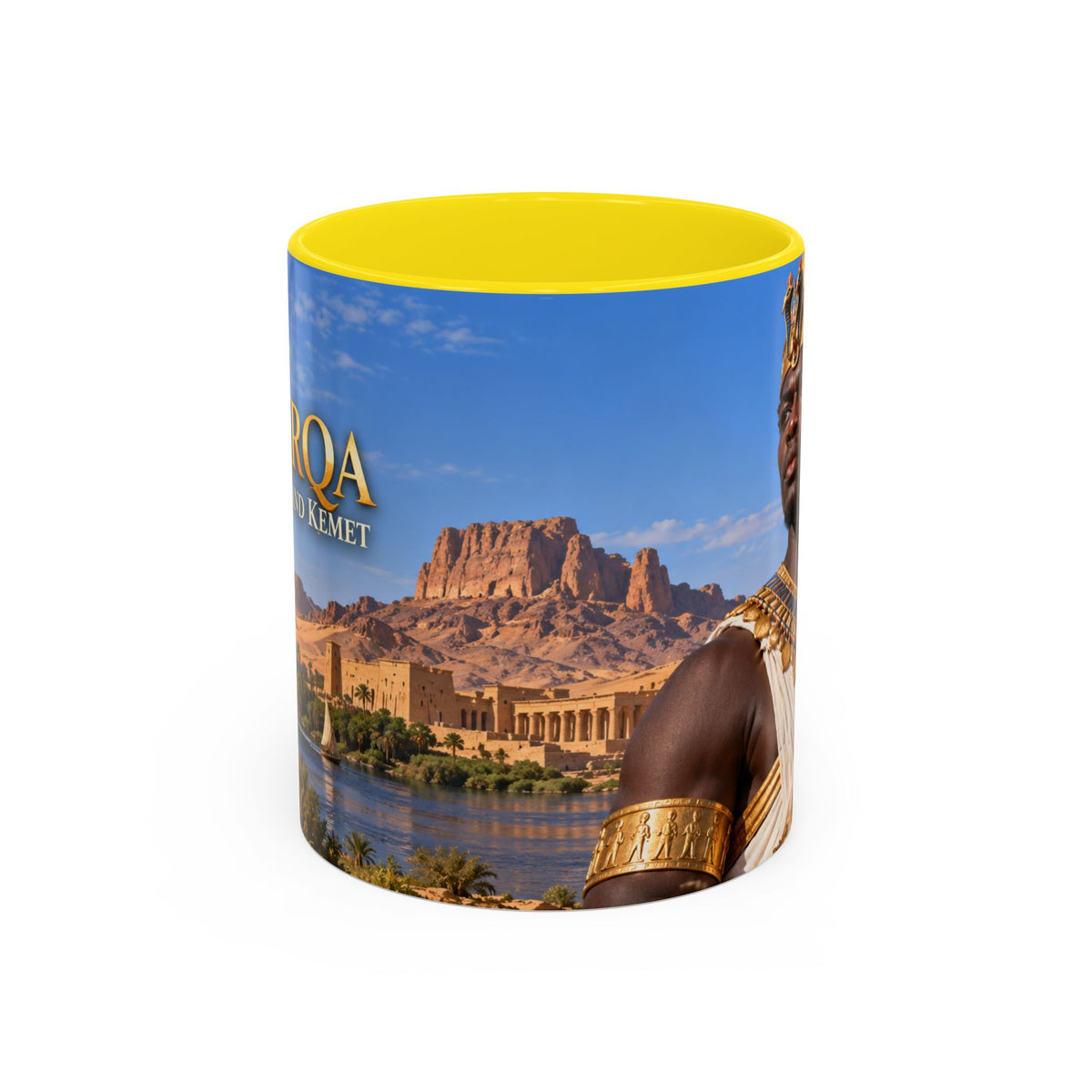 Taharqa Coffee Mug | King of Kush and Kemet | African History Mug