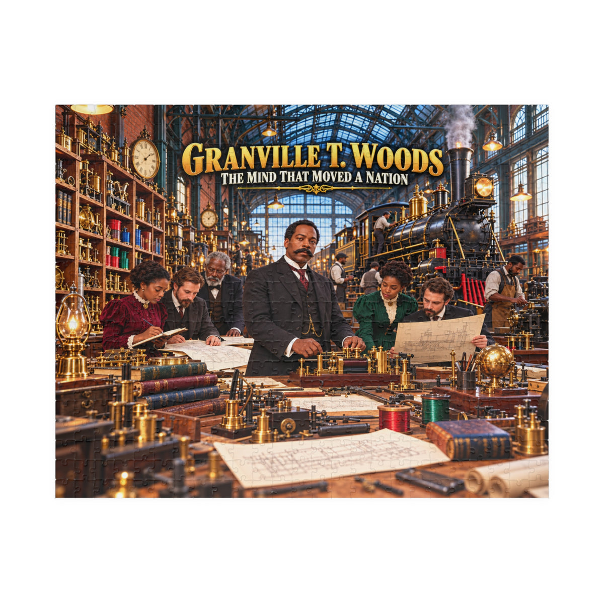 Granville T. Woods Jigsaw Puzzle | The Mind That Moved a Nation | Black Inventor Gift