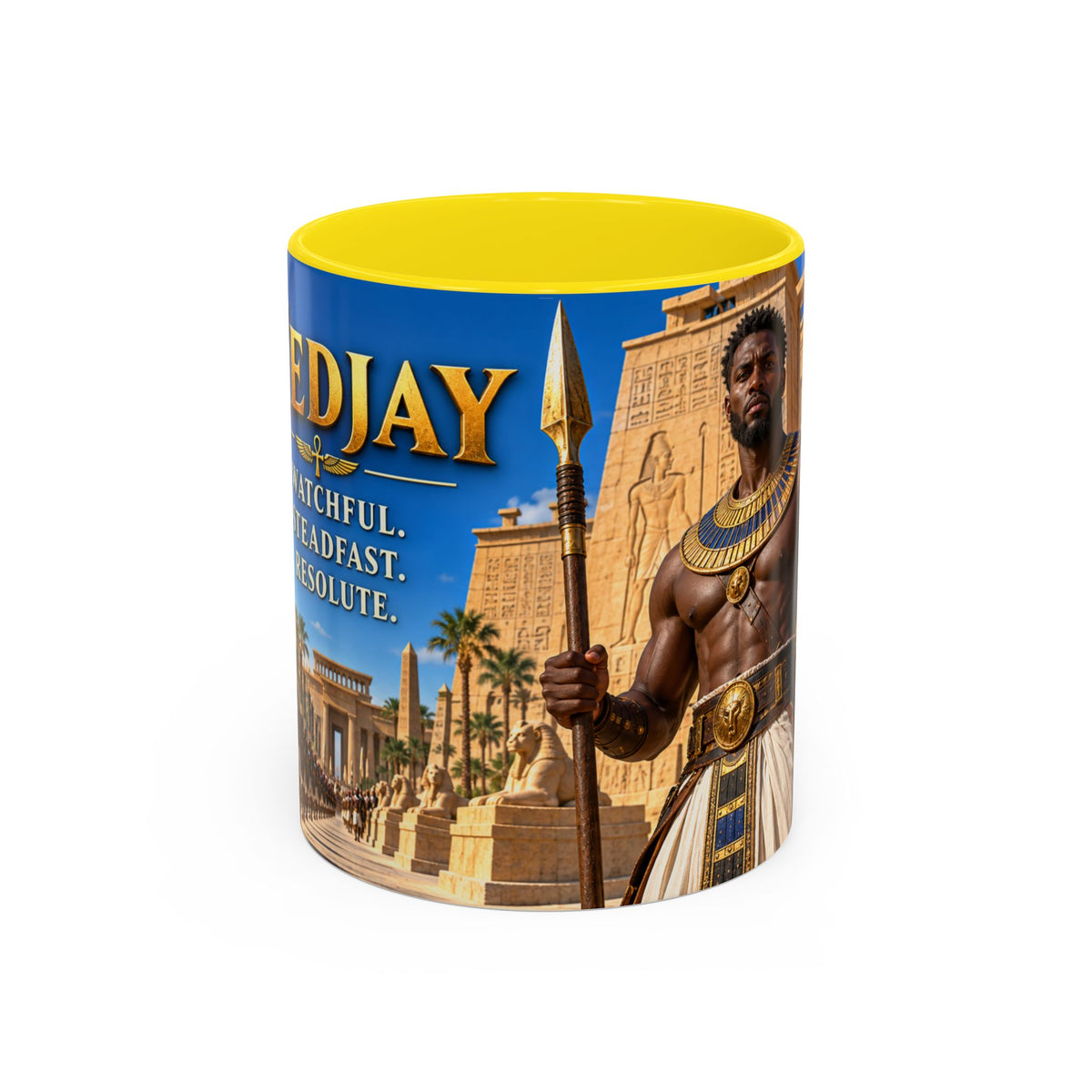 Medjay Warrior Coffee Mug | Watchful, Steadfast, Resolute | 11oz & 15oz
