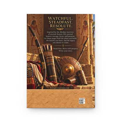 Medjay Couple Journal | Watchful, Steadfast, Resolute | African Heritage Notebook
