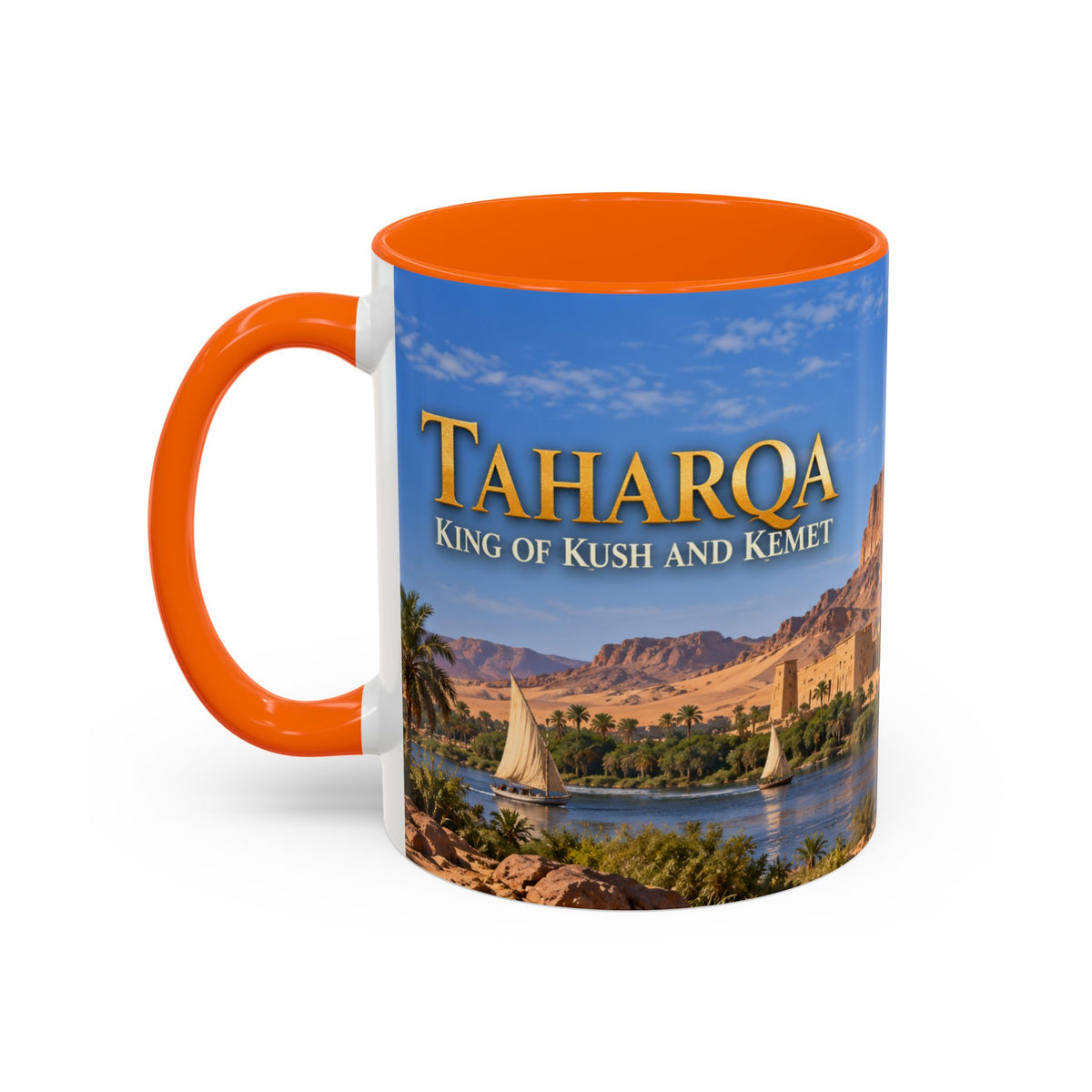Taharqa Coffee Mug | King of Kush and Kemet | African History Mug