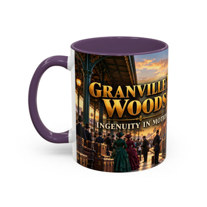 Granville T. Woods Coffee Mug | Ingenuity in Motion | Black Inventor Gift