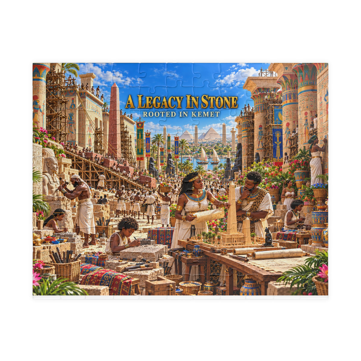 A Legacy in Stone — Rooted in Kemet Jigsaw Puzzle | The Dollar Bill Symbolism Collection | Hotep Creations