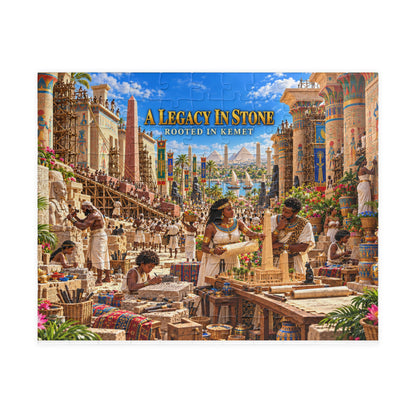 A Legacy in Stone — Rooted in Kemet Jigsaw Puzzle | The Dollar Bill Symbolism Collection | Hotep Creations