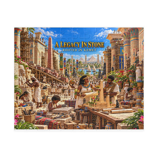 A Legacy in Stone — Rooted in Kemet Jigsaw Puzzle | The Dollar Bill Symbolism Collection | Hotep Creations