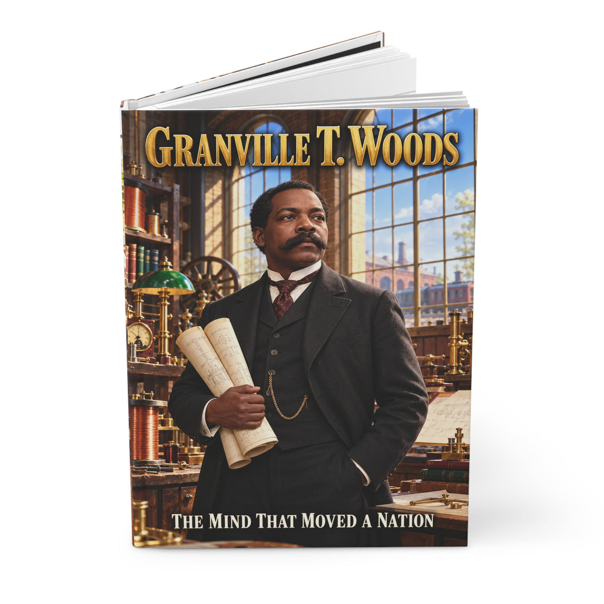 Granville T. Woods Hardcover Journal | The Mind That Moved a Nation | Black Inventor Gift
