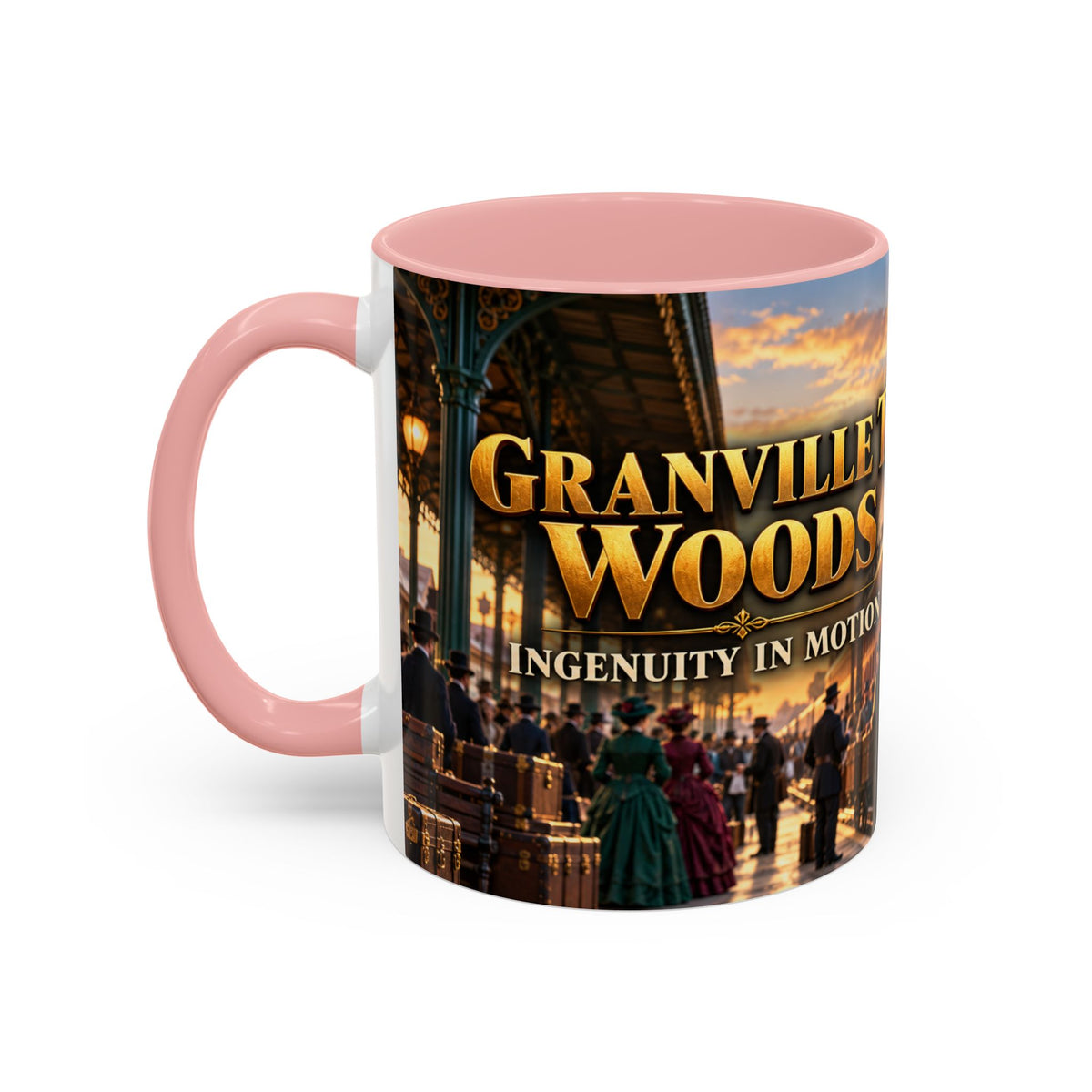 Granville T. Woods Coffee Mug | Ingenuity in Motion | Black Inventor Gift
