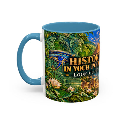 History in Your Pocket Coffee Mug | Dollar Bill Symbolism | Look Closer
