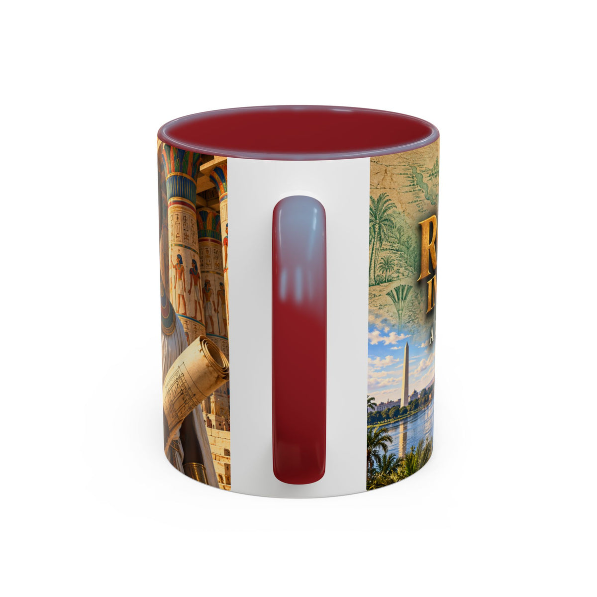 Rooted in Kemet Coffee Mug | A Legacy in Stone | Dollar Bill Symbolism