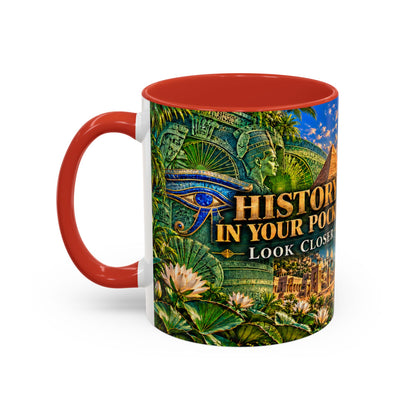 History in Your Pocket Coffee Mug | Dollar Bill Symbolism | Look Closer