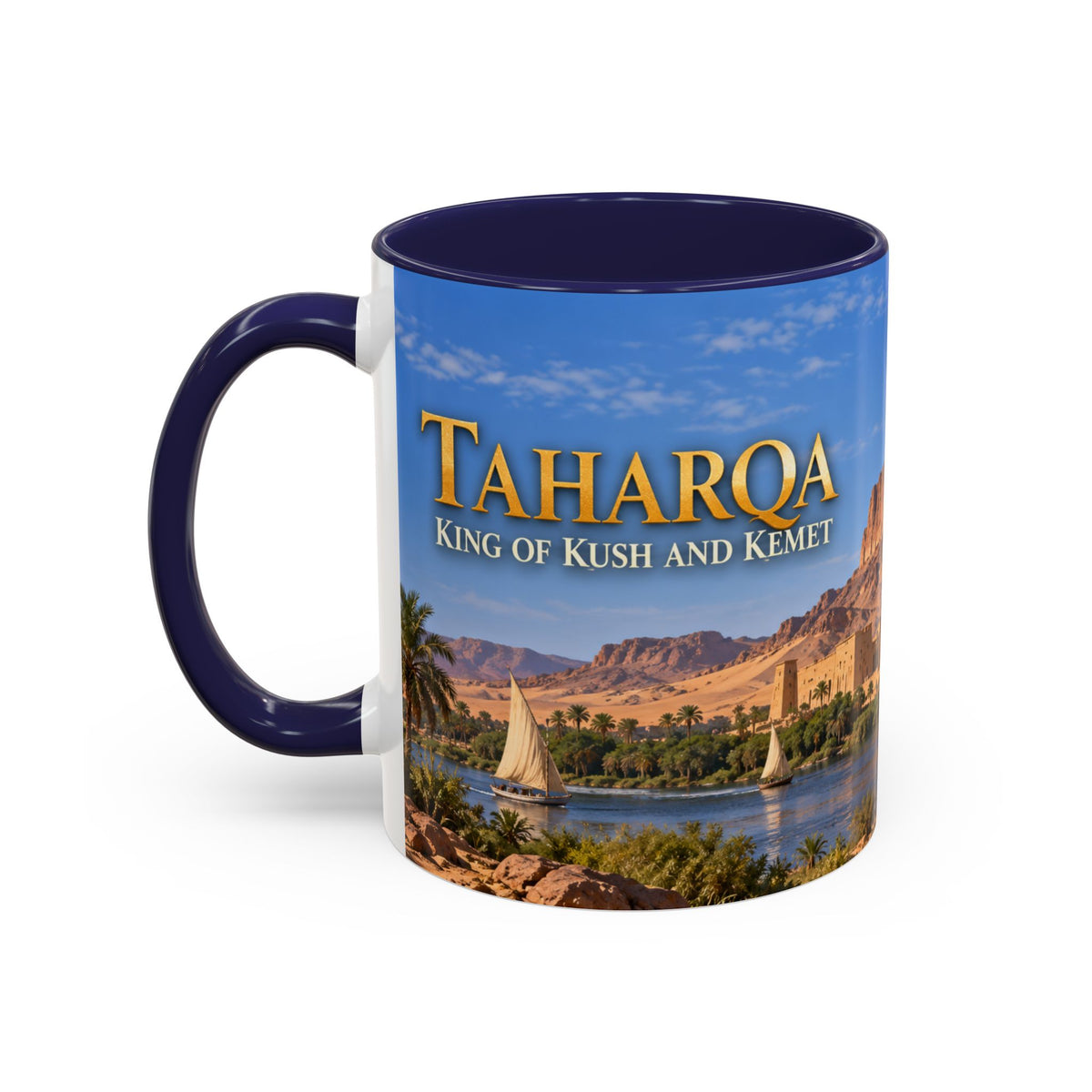 Taharqa Coffee Mug | King of Kush and Kemet | African History Mug