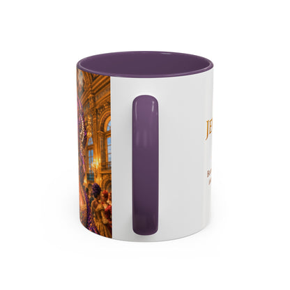 Regal Lady Portrait Coffee Mug – Elegant African Queen Art Accent Mug (11/15oz)