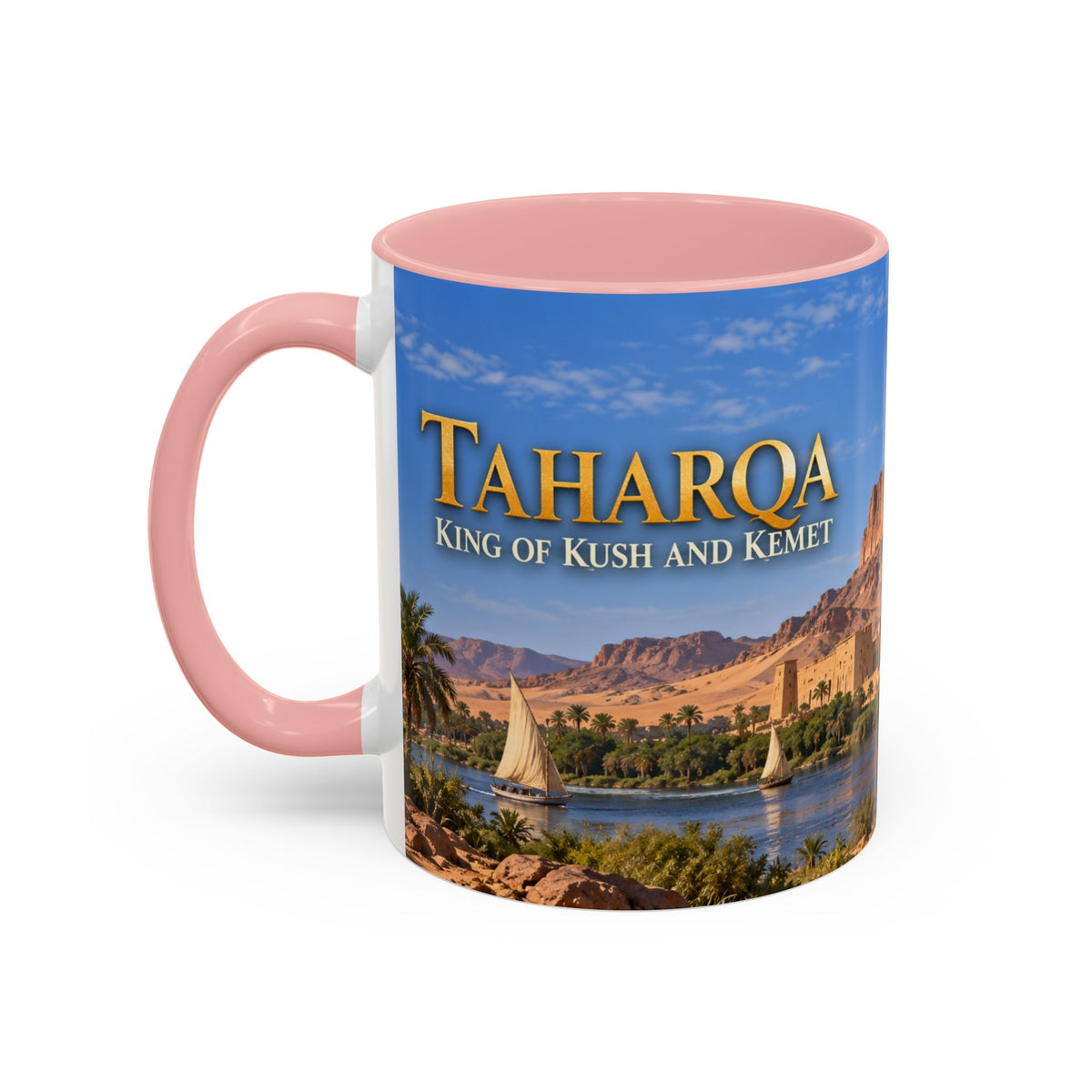 Taharqa Coffee Mug | King of Kush and Kemet | African History Mug