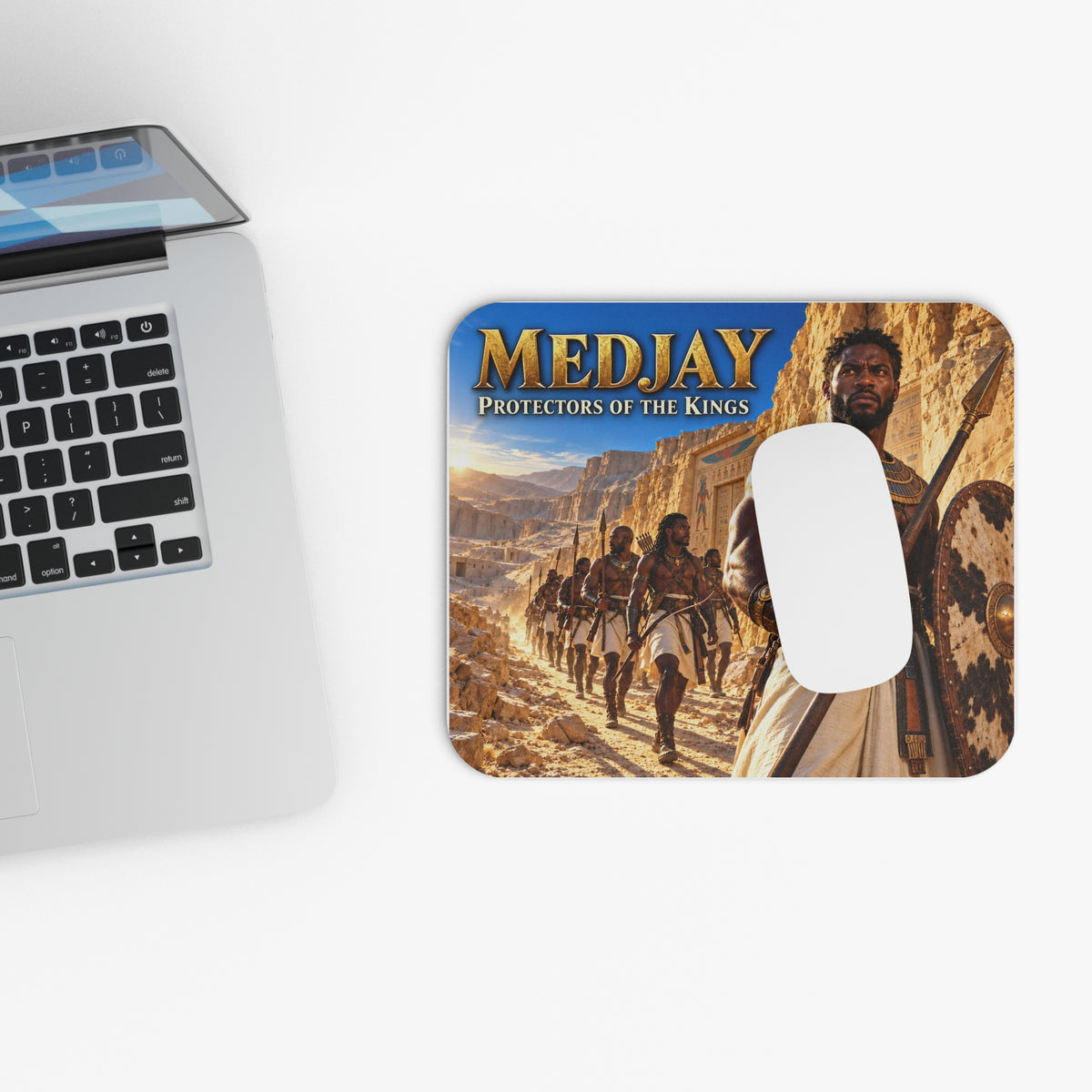 Medjay Mouse Pad | Protectors of the Kings | African Warrior Desk Decor