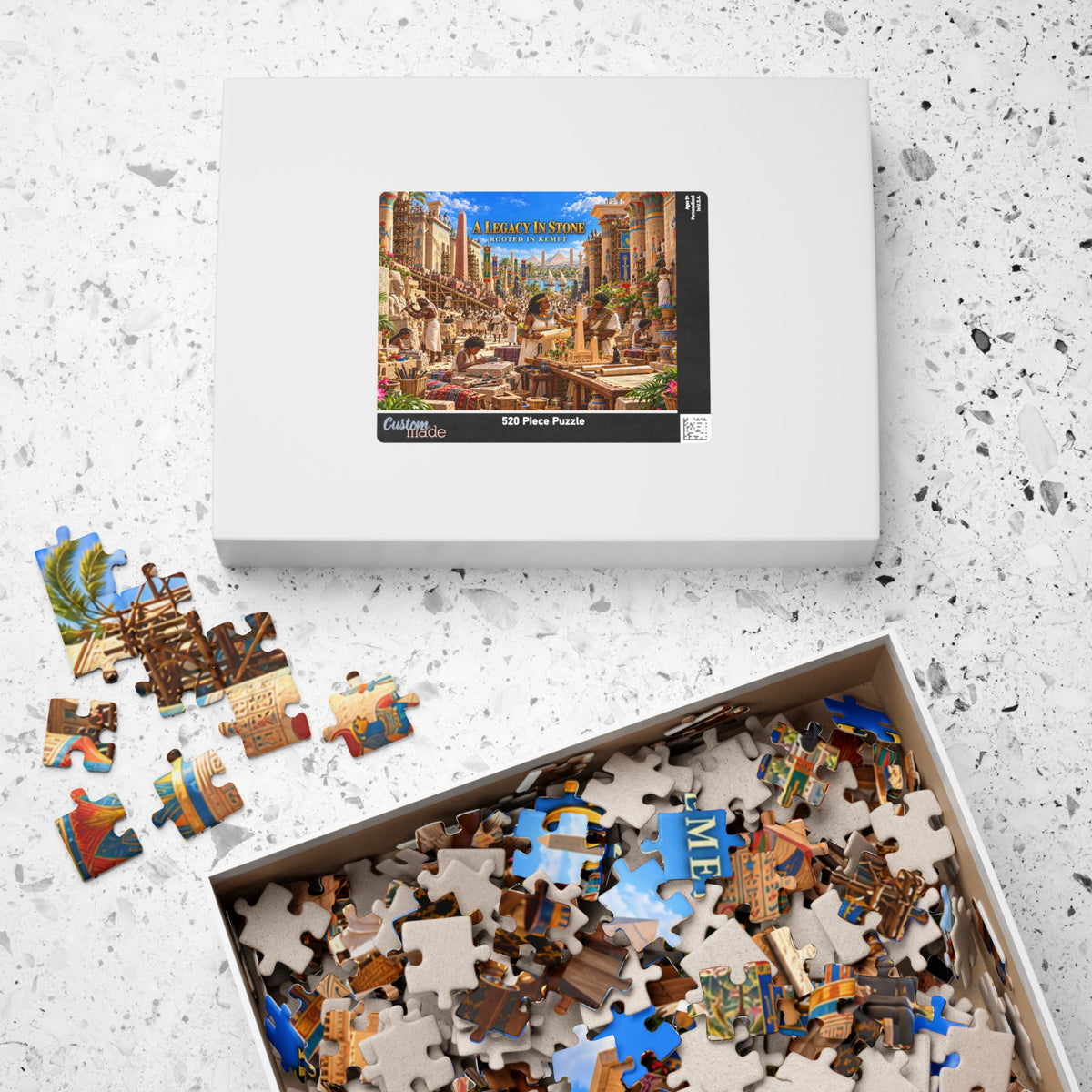 A Legacy in Stone — Rooted in Kemet Jigsaw Puzzle | The Dollar Bill Symbolism Collection | Hotep Creations