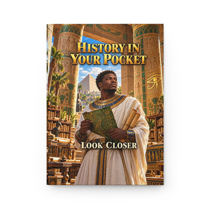 History in Your Pocket — Look Closer Hardcover Journal | The Dollar Bill Symbolism Collection | Hotep Creations