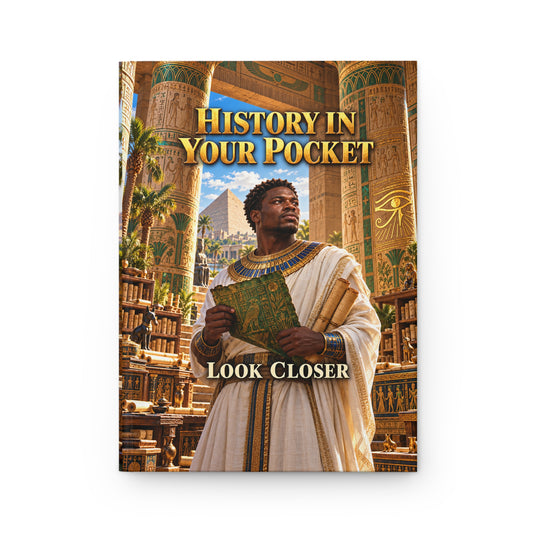 History in Your Pocket — Look Closer Hardcover Journal | The Dollar Bill Symbolism Collection | Hotep Creations