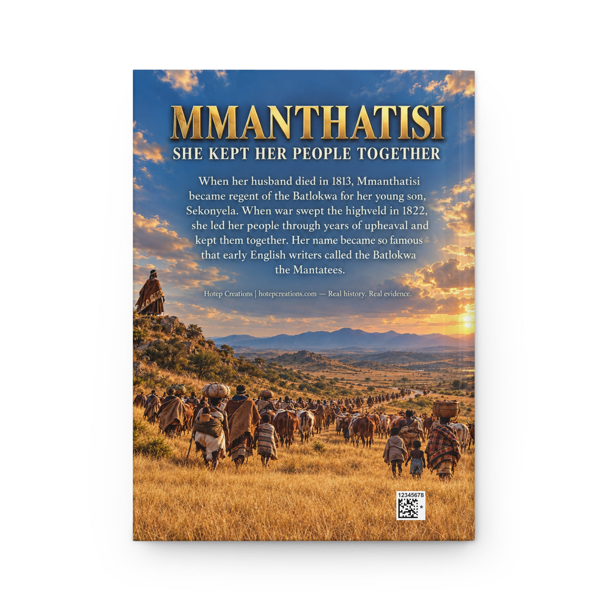 Queen Mmanthatisi Hardcover Journal | Warrior Queens | 150 Lined Pages
