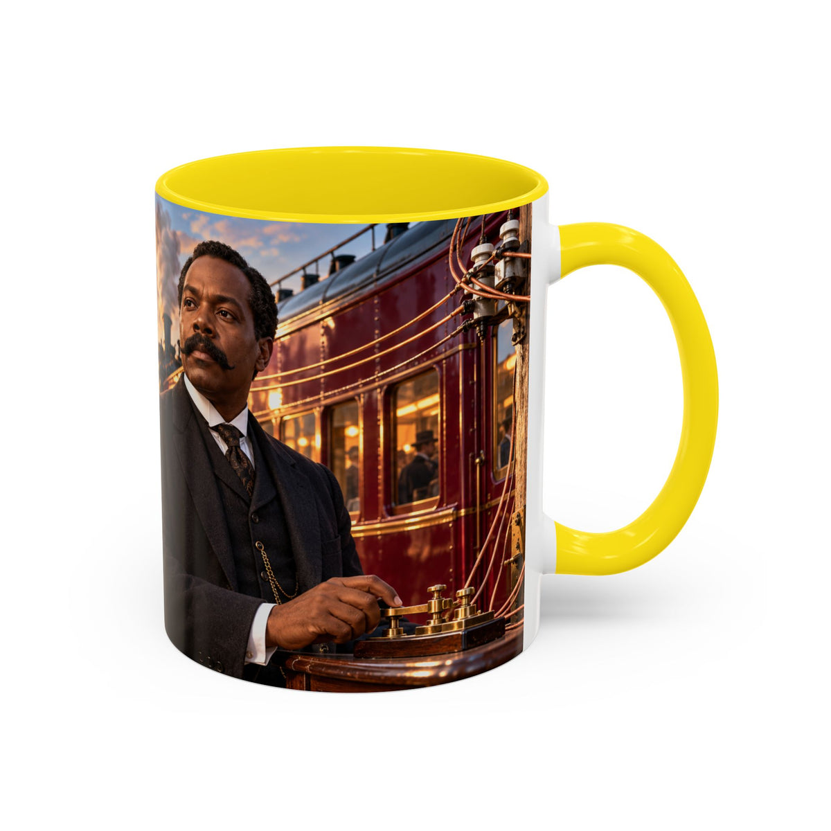 Granville T. Woods Coffee Mug | Ingenuity in Motion | Black Inventor Gift