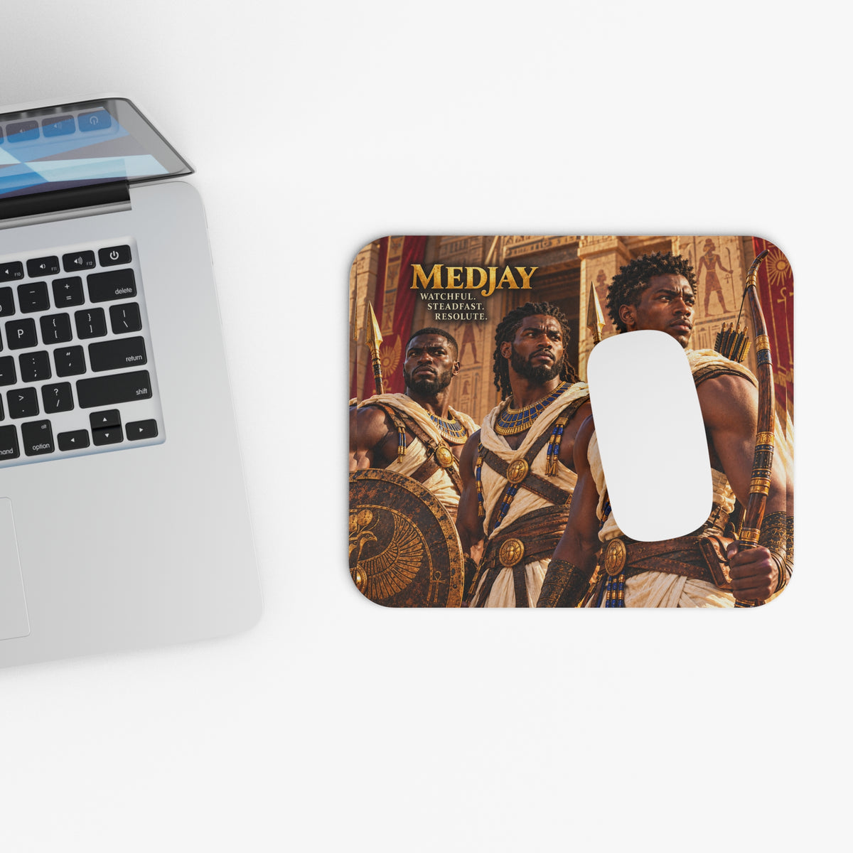 Medjay Patrol Mouse Pad | Protectors of the Kings | African Warrior Desk Decor