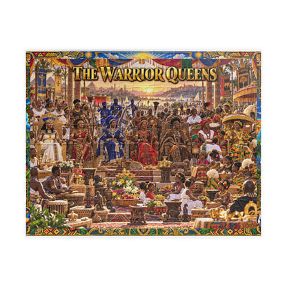 Warrior Queens Royal Assembly Jigsaw Puzzle | Black Women & African Heritage | 110–1014 Pieces