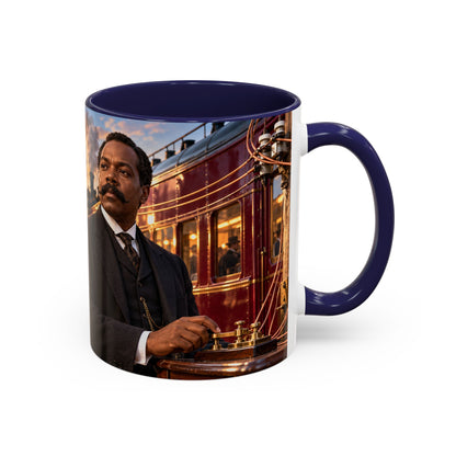 Granville T. Woods Coffee Mug | Ingenuity in Motion | Black Inventor Gift