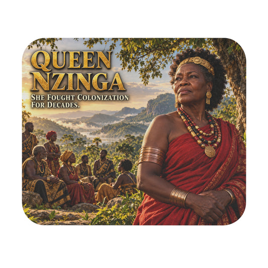 Queen Nzinga Mouse Pad | Warrior Queens Collection | African Heritage Desk Decor