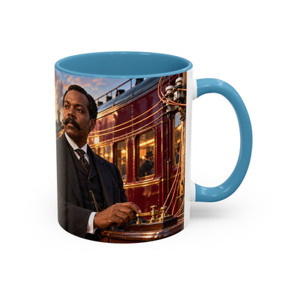 Granville T. Woods Coffee Mug | Ingenuity in Motion | Black Inventor Gift