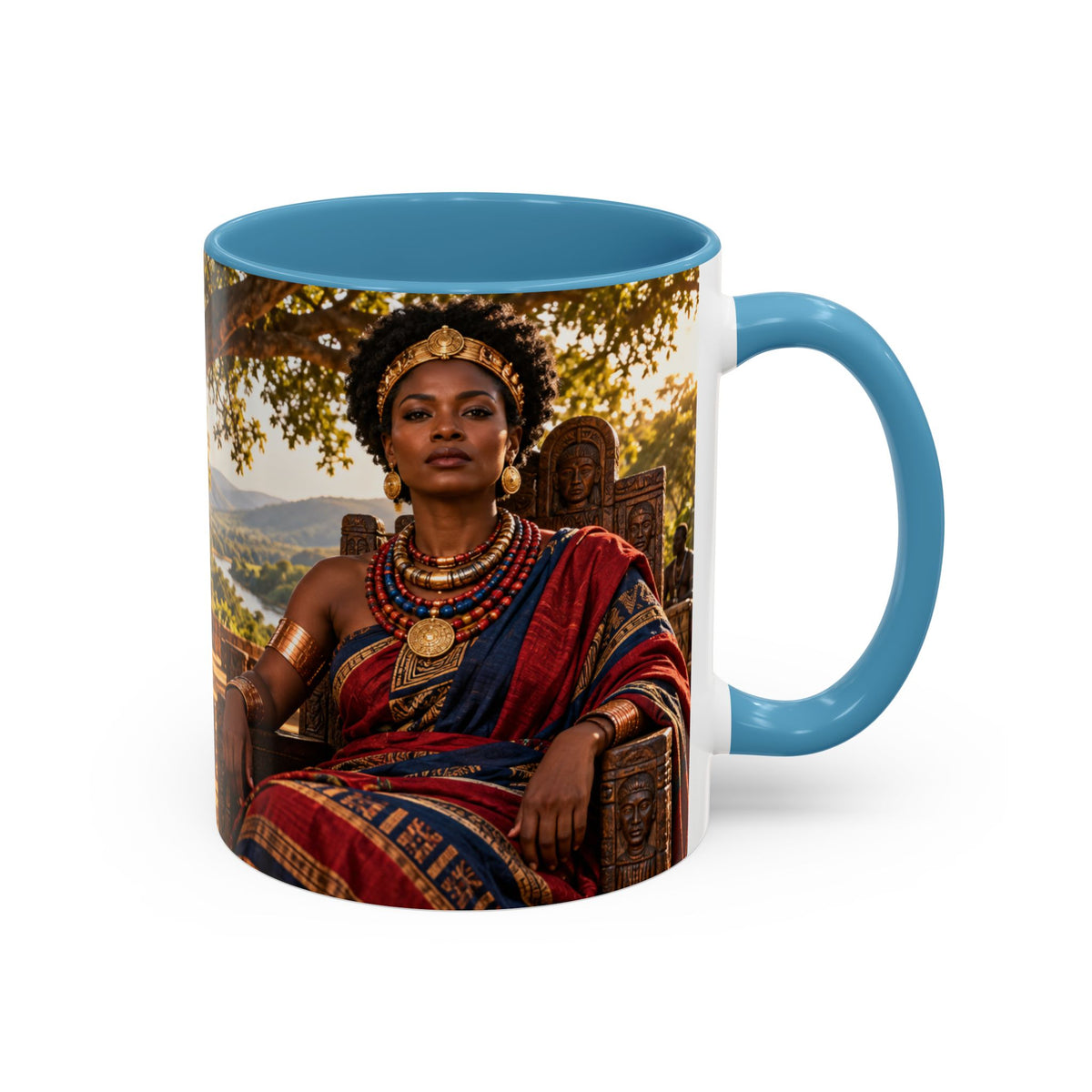 Queen Nzinga Coffee Mug | African Queen Art | Warrior Queens Collection