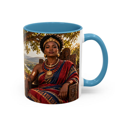 Queen Nzinga Coffee Mug | African Queen Art | Warrior Queens Collection