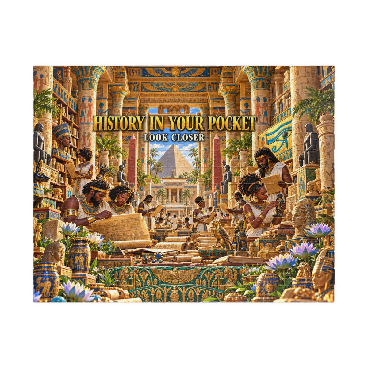 History in Your Pocket — Look Closer Jigsaw Puzzle | The Dollar Bill Symbolism Collection | Hotep Creations