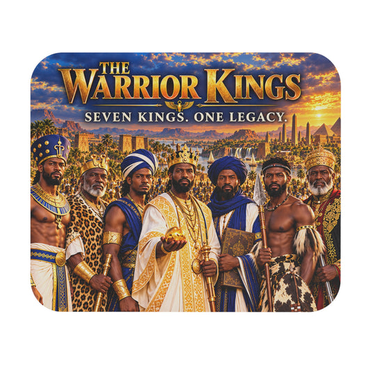 The Warrior Kings Mouse Pad | Seven Kings. One Legacy. | African History Desk Accessory
