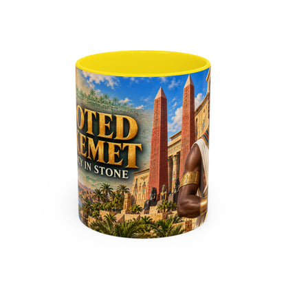 Rooted in Kemet Coffee Mug | A Legacy in Stone | Dollar Bill Symbolism