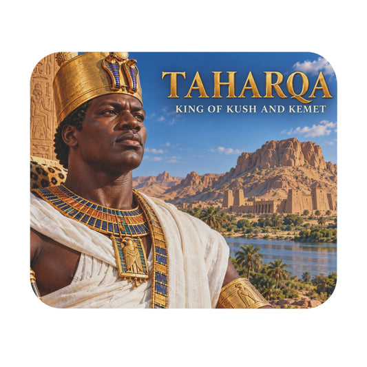 Taharqa Mouse Pad | King of Kush and Kemet | African History Desk Accessory