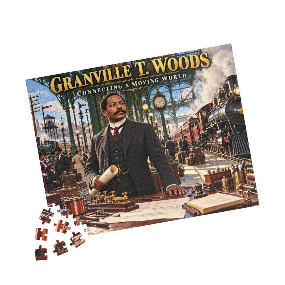 Granville T. Woods Jigsaw Puzzle — Connecting a Moving World