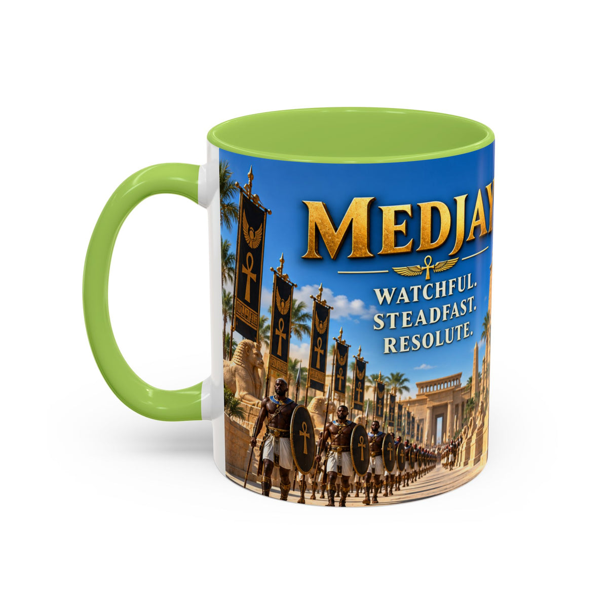 Medjay Warrior Coffee Mug | Watchful, Steadfast, Resolute | 11oz & 15oz
