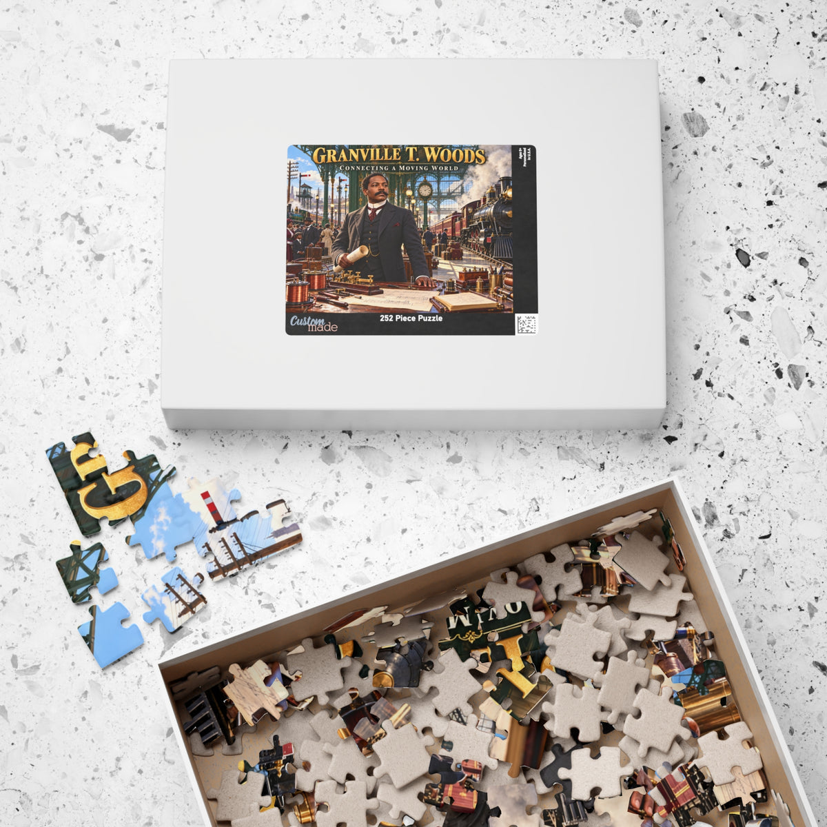 Granville T. Woods Jigsaw Puzzle — Connecting a Moving World