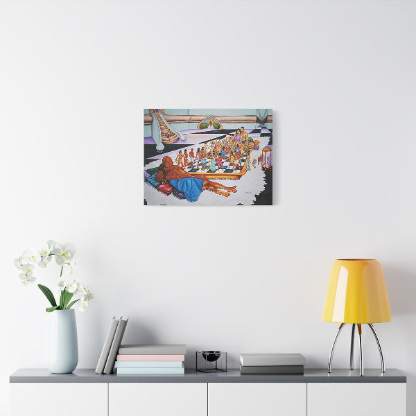The Hue Man Chess Game: - Written and Audio Explanations Of This Amazing Painting Are Available - A Conversation Starter