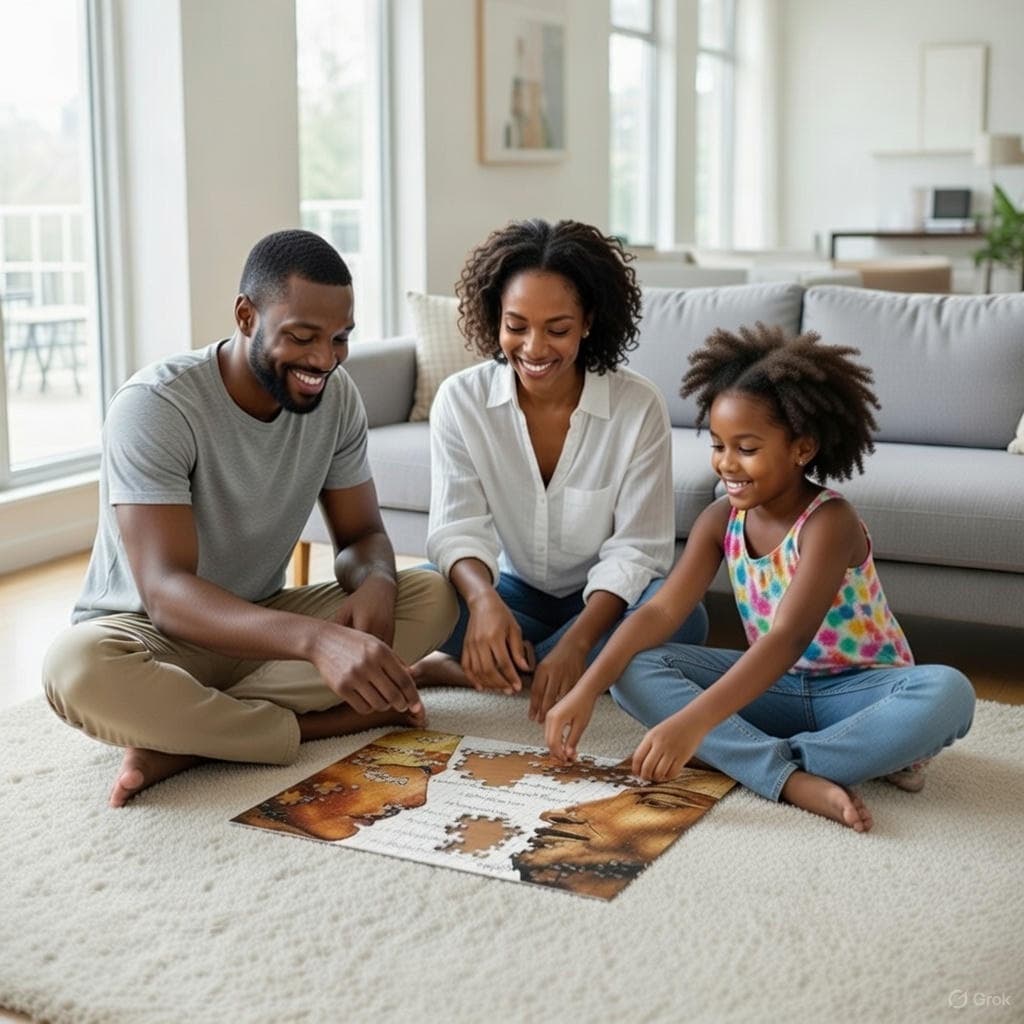 Jigsaw Puzzle with Tin