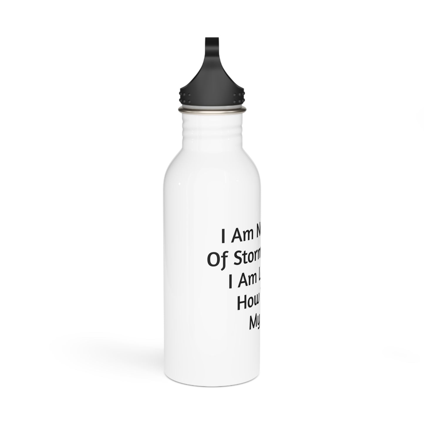 Conquer The Storms Motivational Water Bottle
