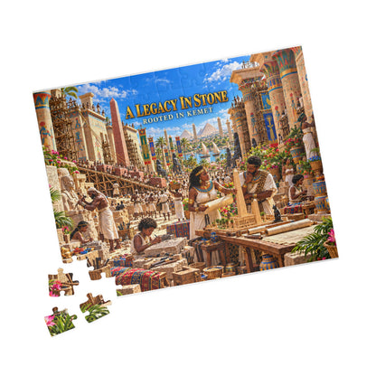A Legacy in Stone – Rooted in Kemet | African Heritage Jigsaw Puzzle