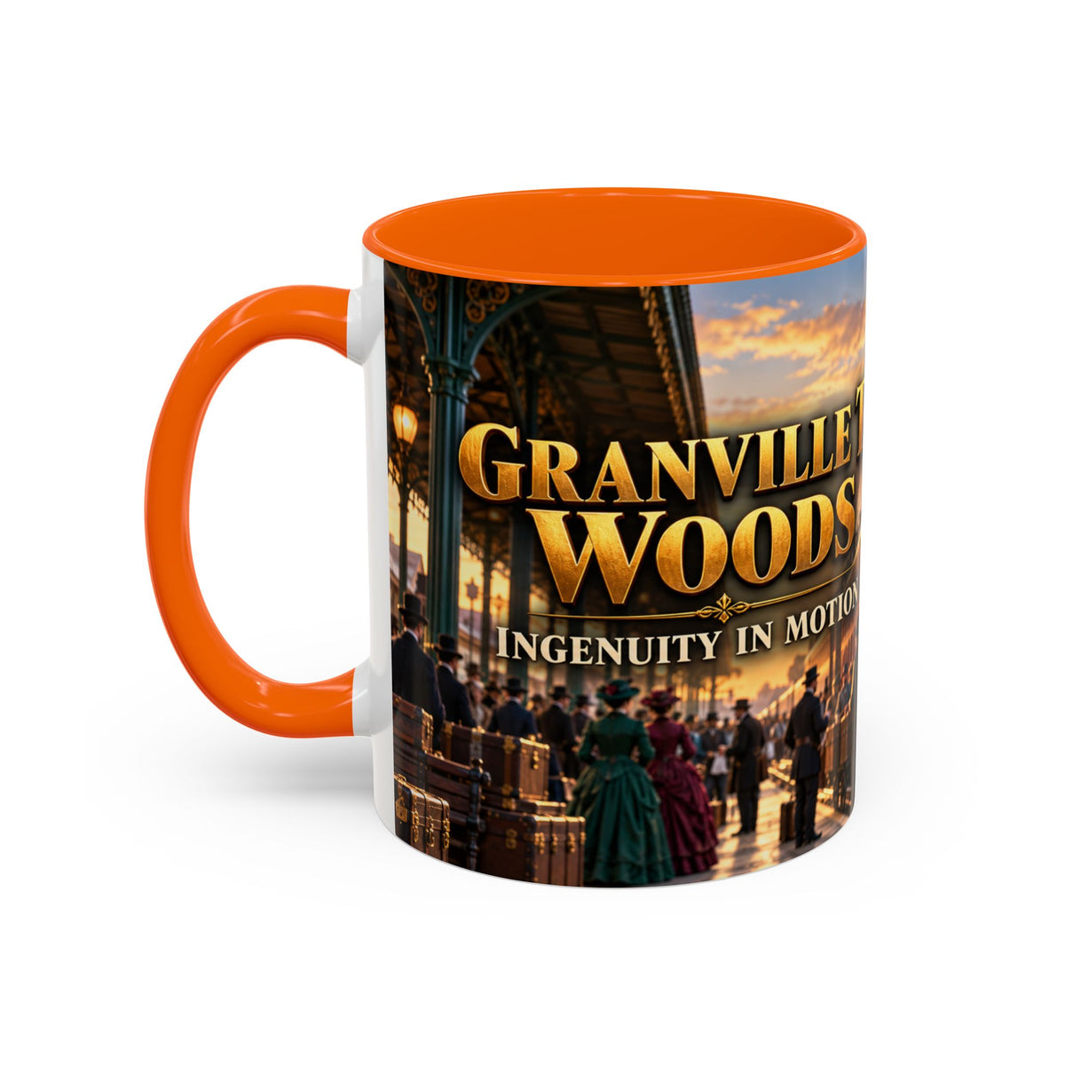 Granville T. Woods Coffee Mug | Ingenuity in Motion | Black Inventor Gift