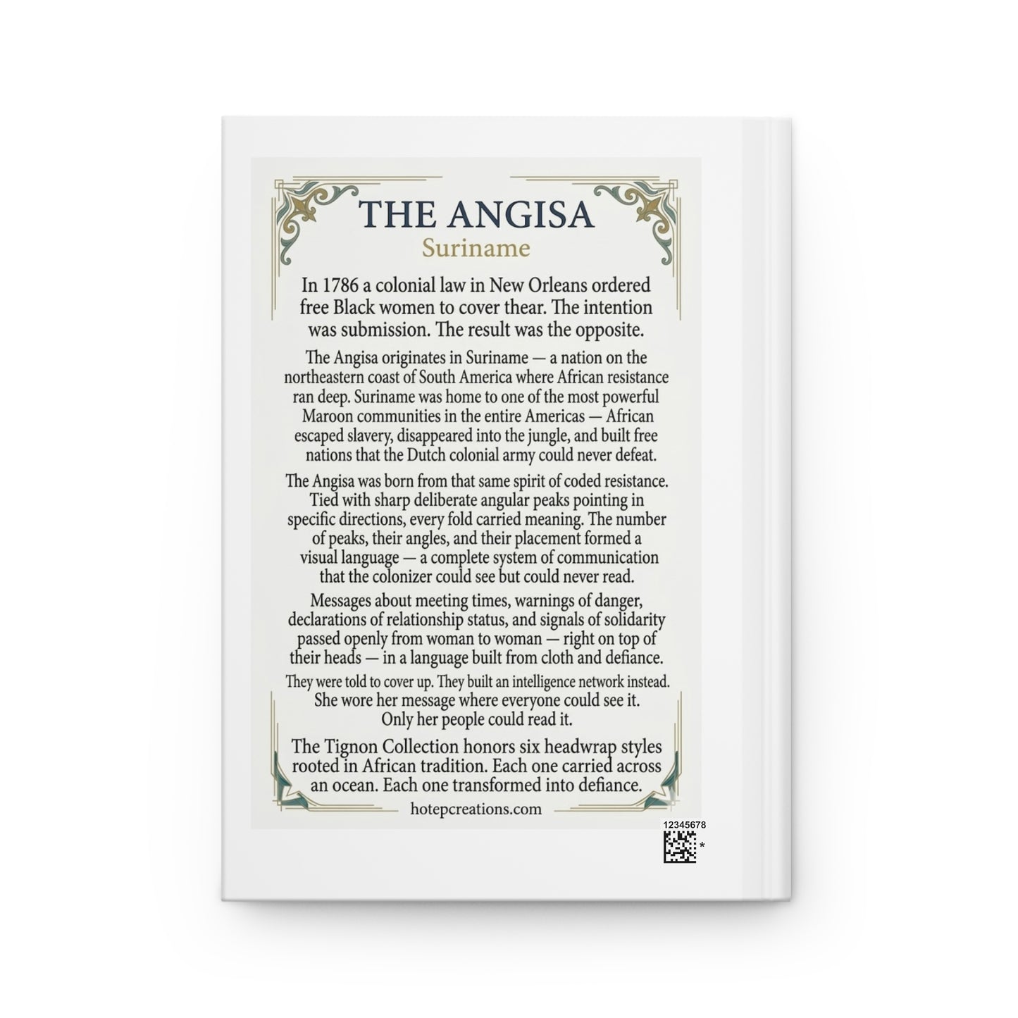 The Tignon Collection — The Angisa (Suriname) Journal