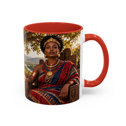 Queen Nzinga Coffee Mug | African Queen Art | Warrior Queens Collection